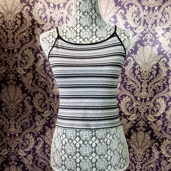 Vintage Y2K/90s Striped Tank - Picture 1 of 3
